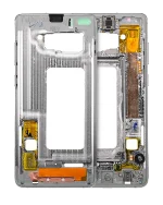 Samsung Galaxy S10 İle Uyumlu Orta Çerçeve Muhafaza (Küçük Parçalarla) (Prizma Mavisi)