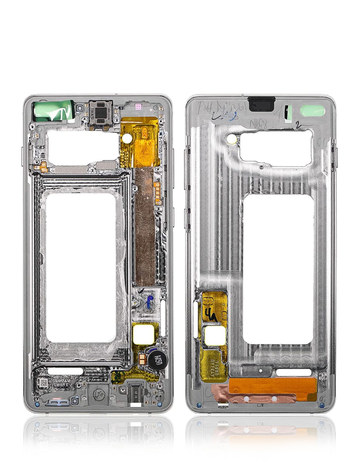 Samsung Galaxy S10 İle Uyumlu Orta Çerçeve Muhafaza (Küçük Parçalarla) (Prizma Mavisi) - Görsel 4
