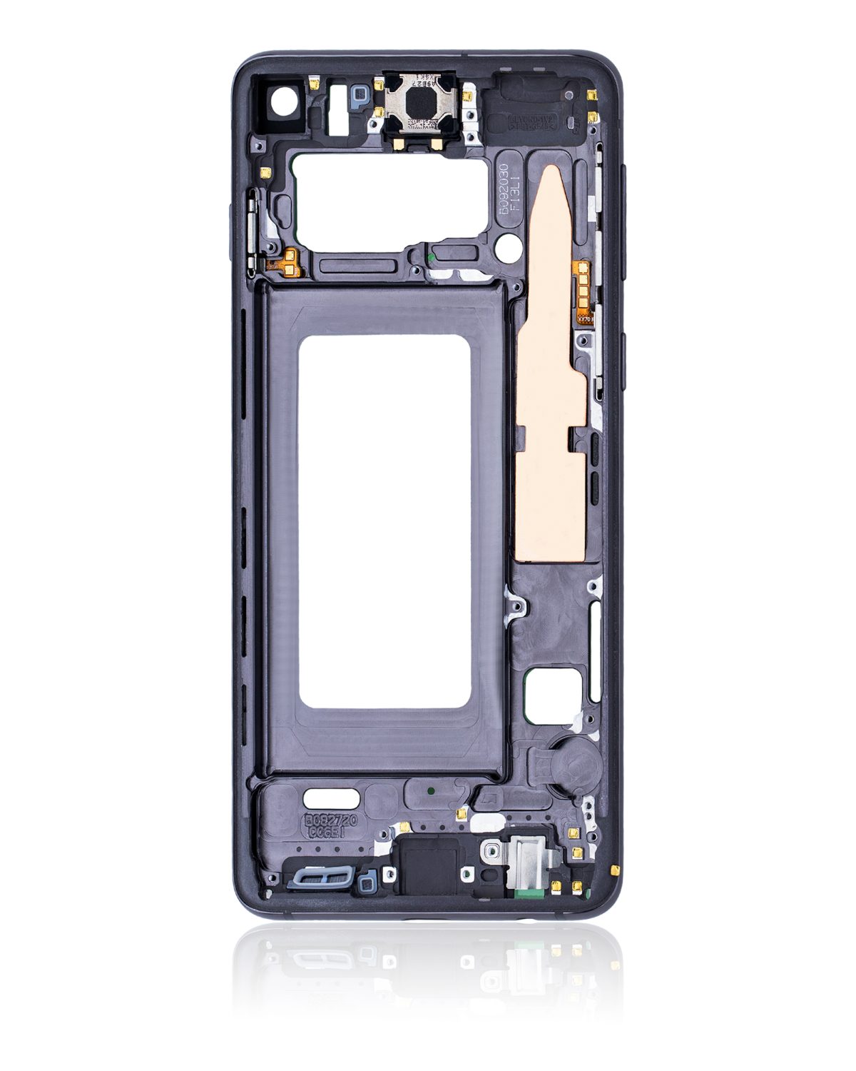 Samsung Galaxy S10 İle Uyumlu Orta Çerçeve Muhafaza (Küçük Parçalarla) (Prizma Siyah) - Görsel 4