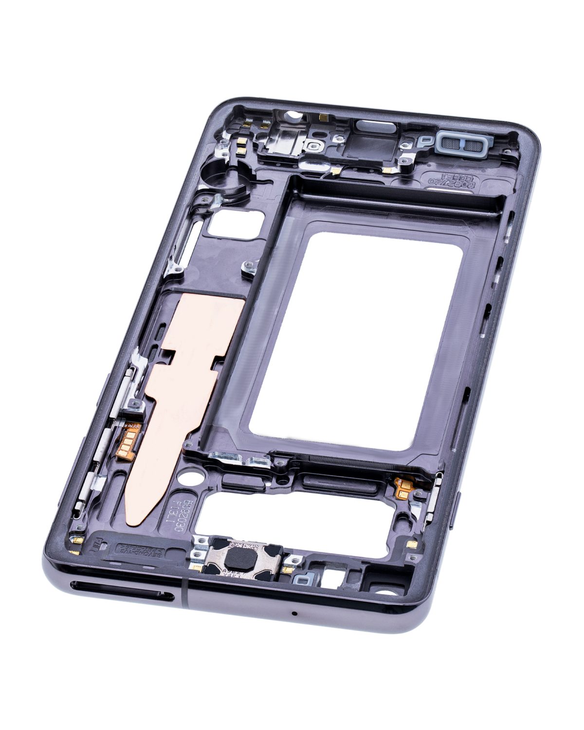 Samsung Galaxy S10 İle Uyumlu Orta Çerçeve Muhafaza (Küçük Parçalarla) (Prizma Siyah) - Görsel 8