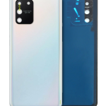 Samsung Galaxy S10 Lite İle Uyumlu Arka Kapak Camı Kamera Lensiyle Uyumlu (Servis Paketi) (Prizma Beyazı)