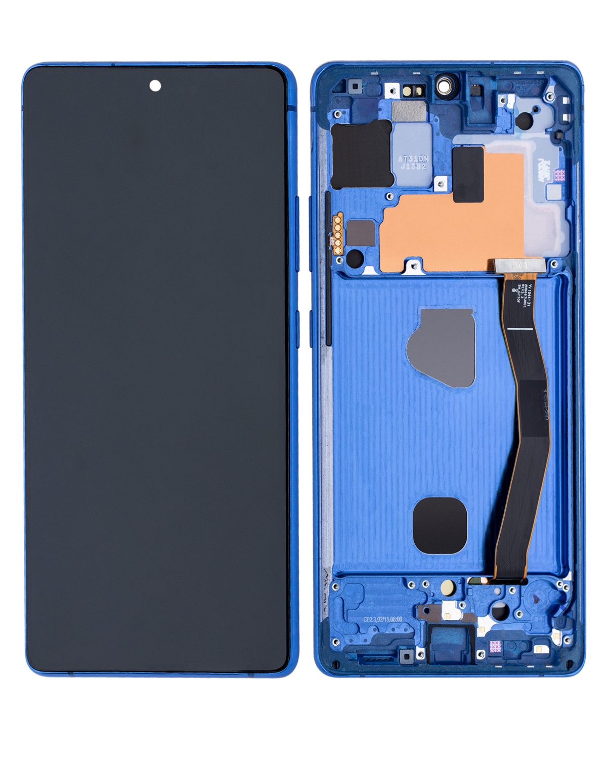 Samsung Galaxy S10 Lite İle Uyumlu İçin Çerçeveli ekran Orijinal (Prizma Mavisi)  Orijinal Ekranı Uyumlu - Görsel 2