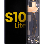 Samsung Galaxy S10 Lite İle Uyumlu İçin Çerçeveli ekran Orijinal (Prizma Siyah)  Orijinal Ekranı Uyumlu