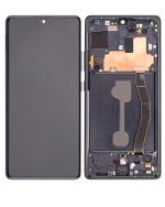 Samsung Galaxy S10 Lite İle Uyumlu İçin Çerçeveli ekran (Service Pack) (Prizma Siyah)  Orijinal Ekranı Uyumlu - Görsel 2