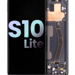 Samsung Galaxy S10 Lite İle Uyumlu İçin Çerçeveli ekran (Service Pack) (Prizma Siyah)  Orijinal Ekranı Uyumlu