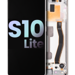 Samsung Galaxy S10 Lite İle Uyumlu (Service Pack) (Prizma Beyazı) Çerçeveli ekran Orijinal Ekranı