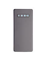 Samsung Galaxy S10 Plus İle Uyumlu Arka Kapak Cam Kamera Lensli  (Prizma Siyah) - Görsel 2