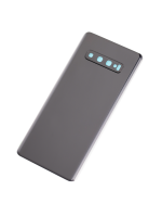 Samsung Galaxy S10 Plus İle Uyumlu Arka Kapak Cam Kamera Lensli  (Prizma Siyah) - Görsel 5