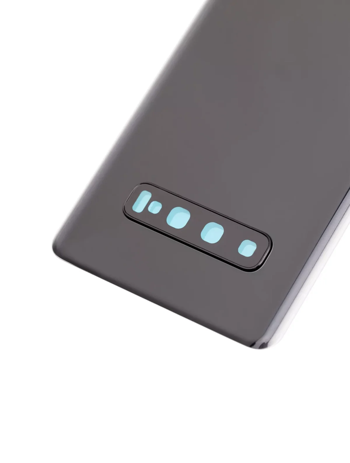 Samsung Galaxy S10 Plus İle Uyumlu Arka Kapak Cam Kamera Lensli (Service Pack) (Prizma Siyah) - Görsel 7