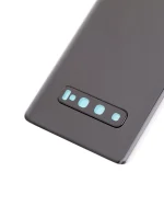 Samsung Galaxy S10 Plus İle Uyumlu Arka Kapak Cam Kamera Lensli (Service Pack) (Prizma Siyah) - Görsel 7