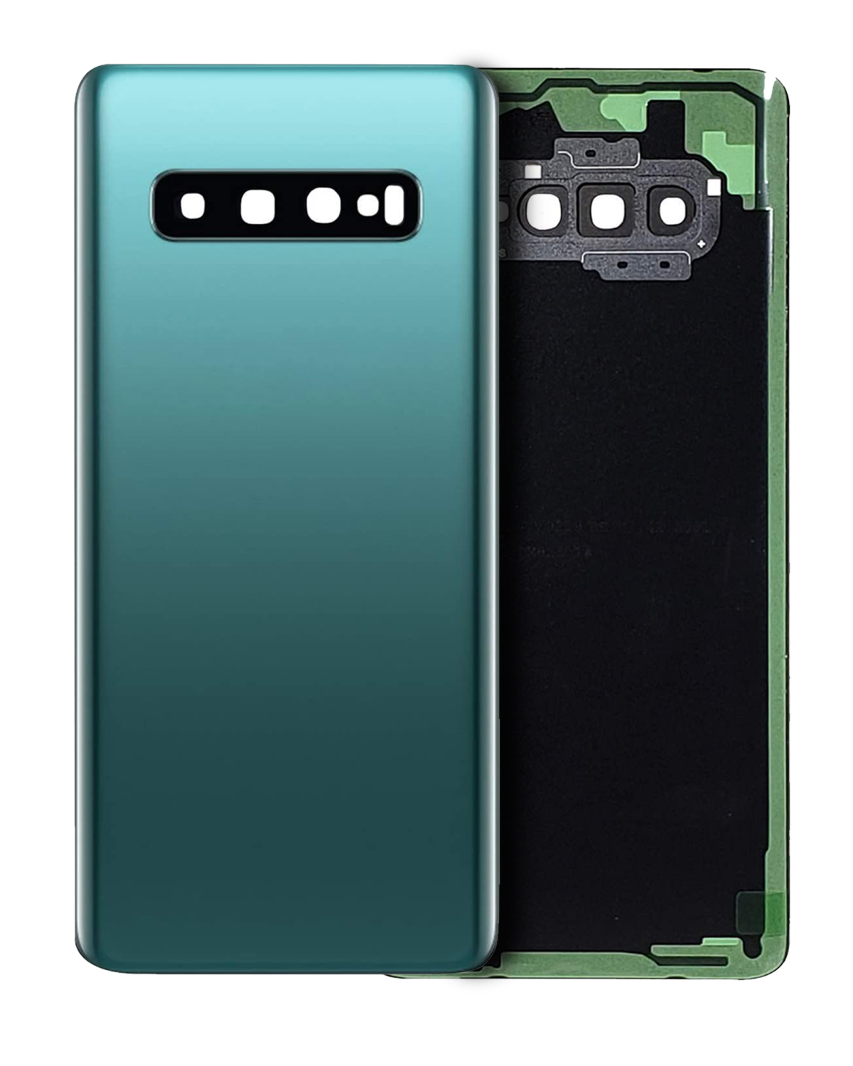 Samsung Galaxy S10 Plus İle Uyumlu Arka Kapak Camı Kamera Lensi  (Prizma Yeşili) - Görsel 3