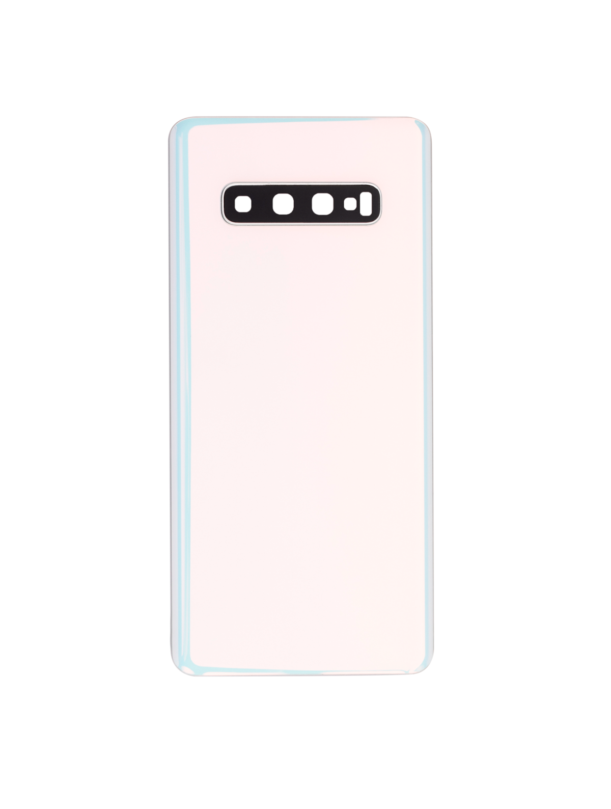 Samsung Galaxy S10 Plus İle Uyumlu Arka Kapak Camı Kamera Lensli  (Prizma Beyazı) - Görsel 8
