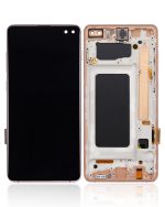 Samsung Galaxy S10 Plus İle Uyumlu Çerçeveli ekran LCD Ekranı (Parmak İzi Sensörü Olmadan) (Satış Sonrası Plus: TFT) (Flamingo Pembesi) - Görsel 2