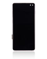 Samsung Galaxy S10 Plus İle Uyumlu Çerçeveli ekran LCD Ekranı (Parmak İzi Sensörü Olmadan) (Satış Sonrası Plus: TFT) (Flamingo Pembesi) - Görsel 4