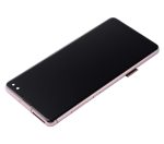 Samsung Galaxy S10 Plus İle Uyumlu Çerçeveli ekran LCD Ekranı (Parmak İzi Sensörü Olmadan) (Satış Sonrası Plus: TFT) (Flamingo Pembesi) - Görsel 6
