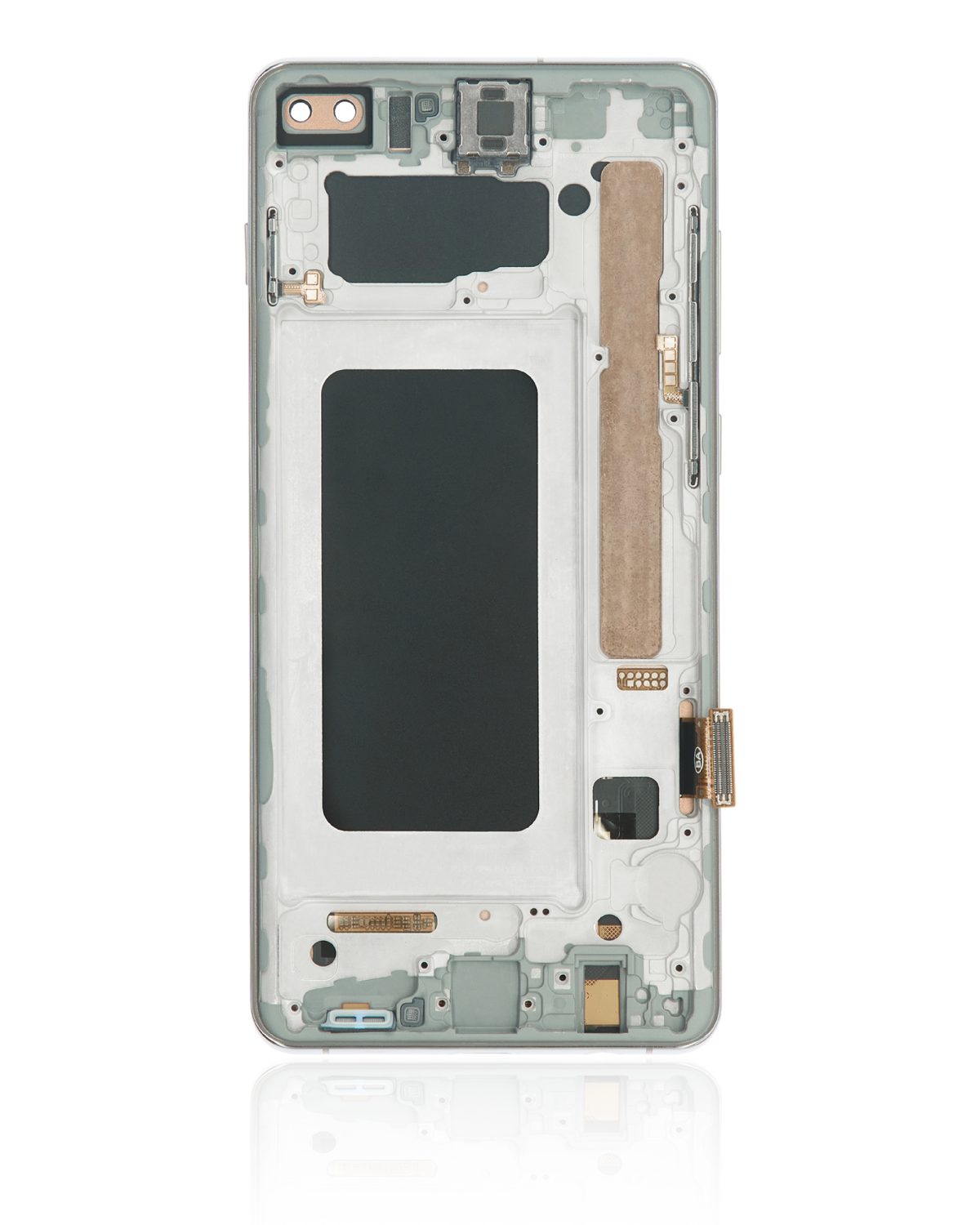 Samsung Galaxy S10 Plus İle Uyumlu Çerçeveli ekran LCD Ekranı (Parmak İzi Sensörü Olmadan) (Satış Sonrası Plus: TFT) (Prizma Beyazı) - Görsel 4