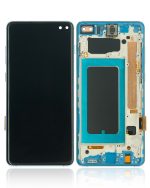 Samsung Galaxy S10 Plus İle Uyumlu Çerçeveli ekran LCD Ekranı (Parmak İzi Sensörü Olmadan) (Satış Sonrası Plus: TFT) (Prizma Mavisi) - Görsel 2
