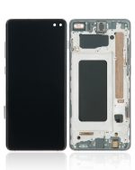 Samsung Galaxy S10 Plus İle Uyumlu Çerçeveli ekran LCD Ekranı (Parmak İzi Sensörü Olmadan) (Satış Sonrası Plus: TFT) (Prizma Seramik Siyah) - Görsel 2