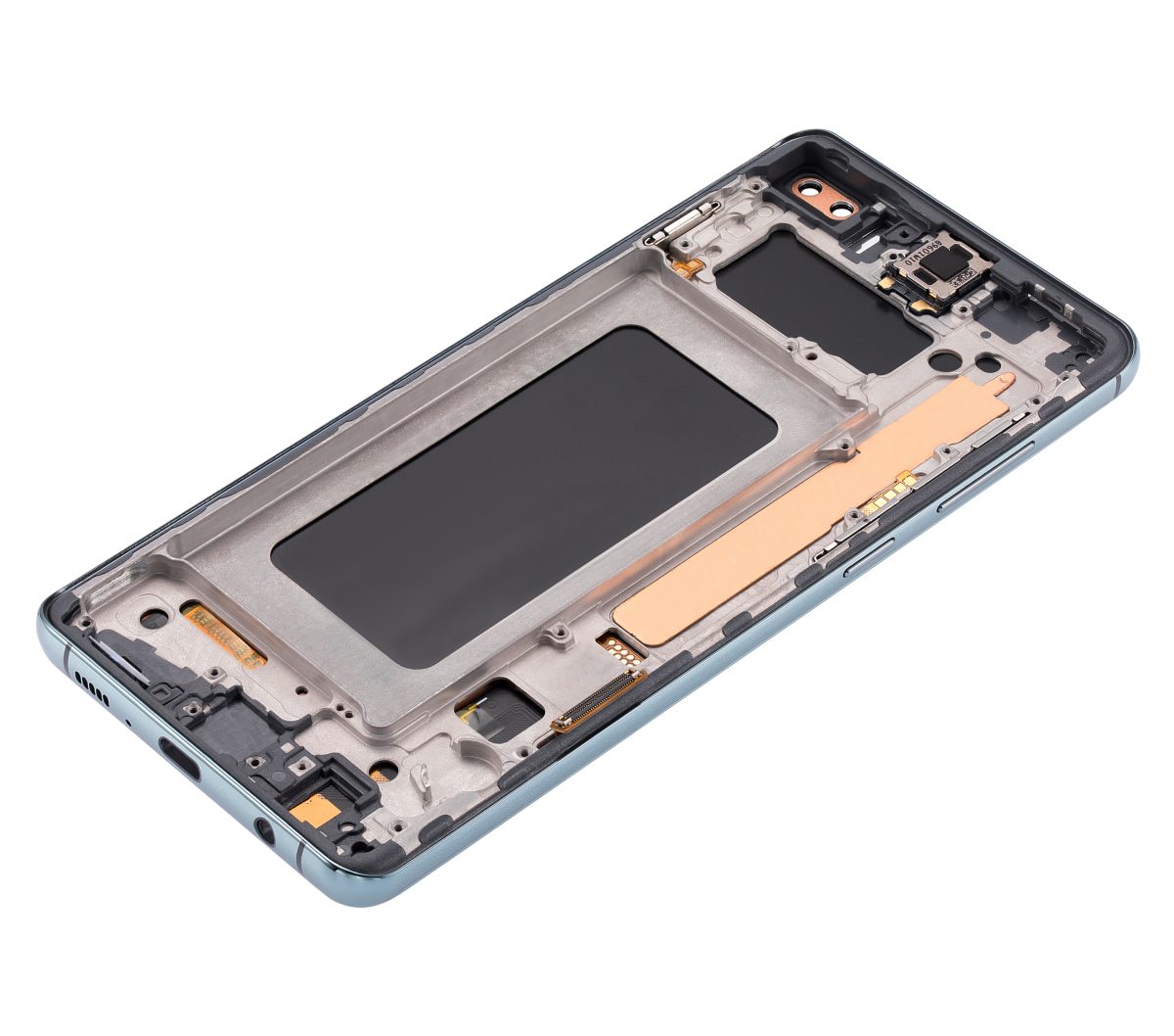 Samsung Galaxy S10 Plus İle Uyumlu Çerçeveli ekran LCD Ekranı (Parmak İzi Sensörü Olmadan) (Satış Sonrası Plus: TFT) (Prizma Yeşili) - Görsel 6