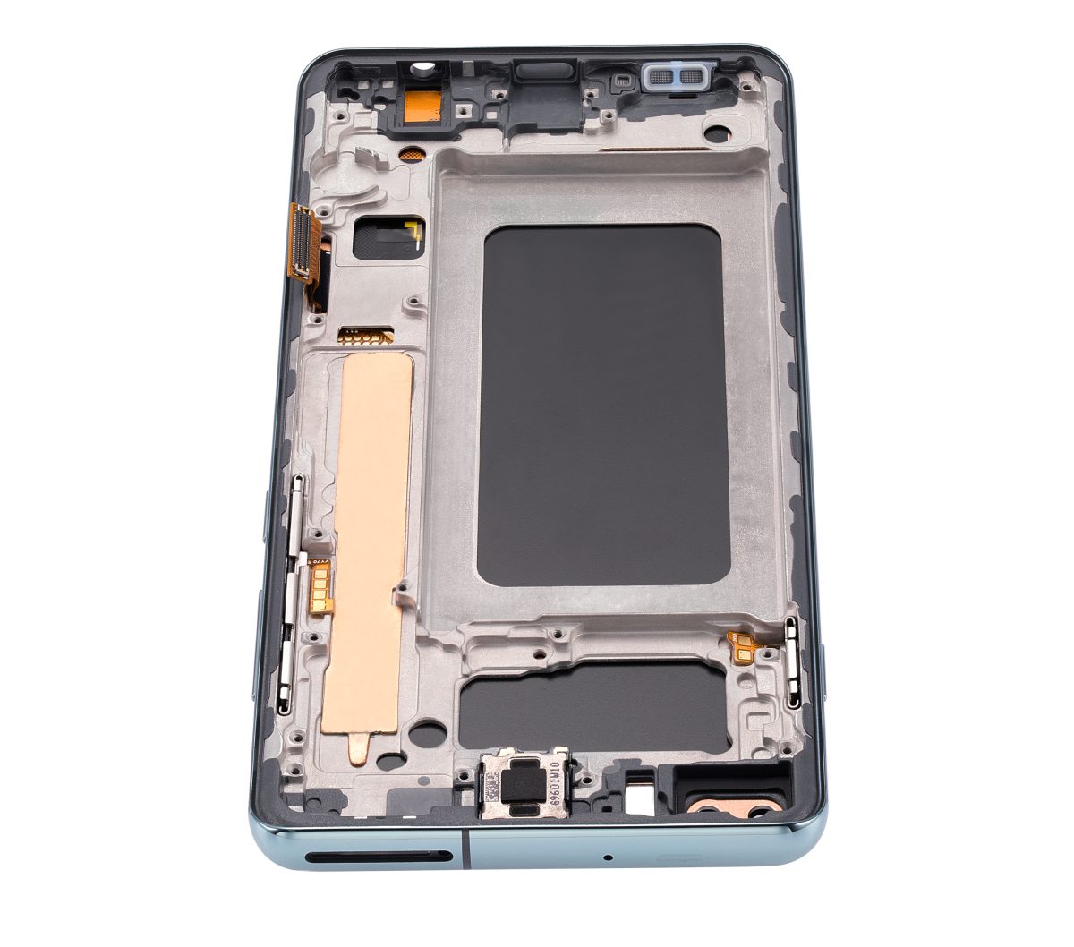 Samsung Galaxy S10 Plus İle Uyumlu Çerçeveli ekran LCD Ekranı (Parmak İzi Sensörü Olmadan) (Satış Sonrası Plus: TFT) (Prizma Yeşili) - Görsel 9