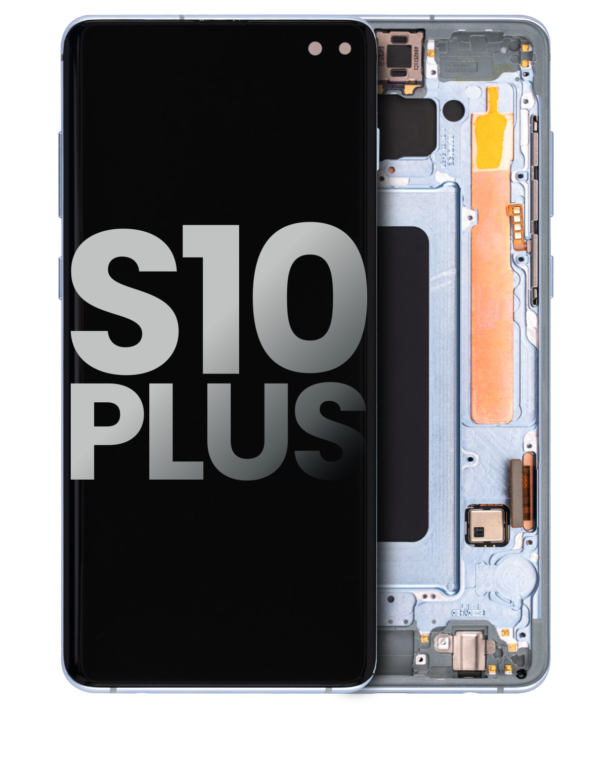 Samsung Galaxy S10 Plus İle Uyumlu Çerçeveli ekran Orijinal Ekranı (Prizma Mavisi) - Görsel 4
