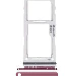 Samsung Galaxy S10 Plus İle Uyumlu Çift Sim Kart Tepsisi S10 Plus S10E (Flamingo Pembesi)