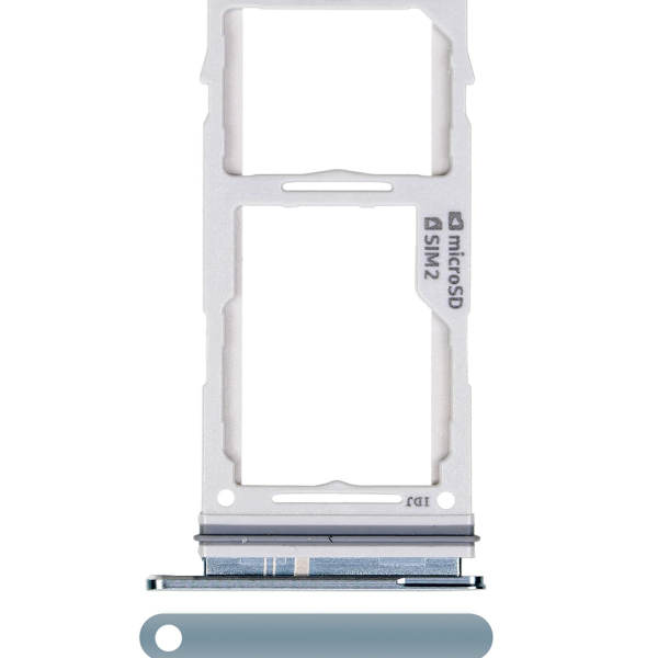 Samsung Galaxy S10 Plus İle Uyumlu Çift Sim Kart Tepsisi S10 Plus S10E (Prizma Mavisi)