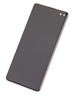 Samsung Galaxy S10 Plus İle Uyumlu İçin Çerçeveli ekran Orijinal (Flamingo Pembesi)  Orijinal Ekranı - Görsel 3