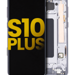 Samsung Galaxy S10 Plus İle Uyumlu İçin Çerçeveli ekran Orijinal (Prizma Seramik Siyah)  Orijinal Ekranı