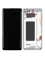 Samsung Galaxy S10 Plus İle Uyumlu İçin Çerçeveli ekran Orijinal (Prizma Yeşili)  Orijinal Ekranı Uyumlu - Görsel 4