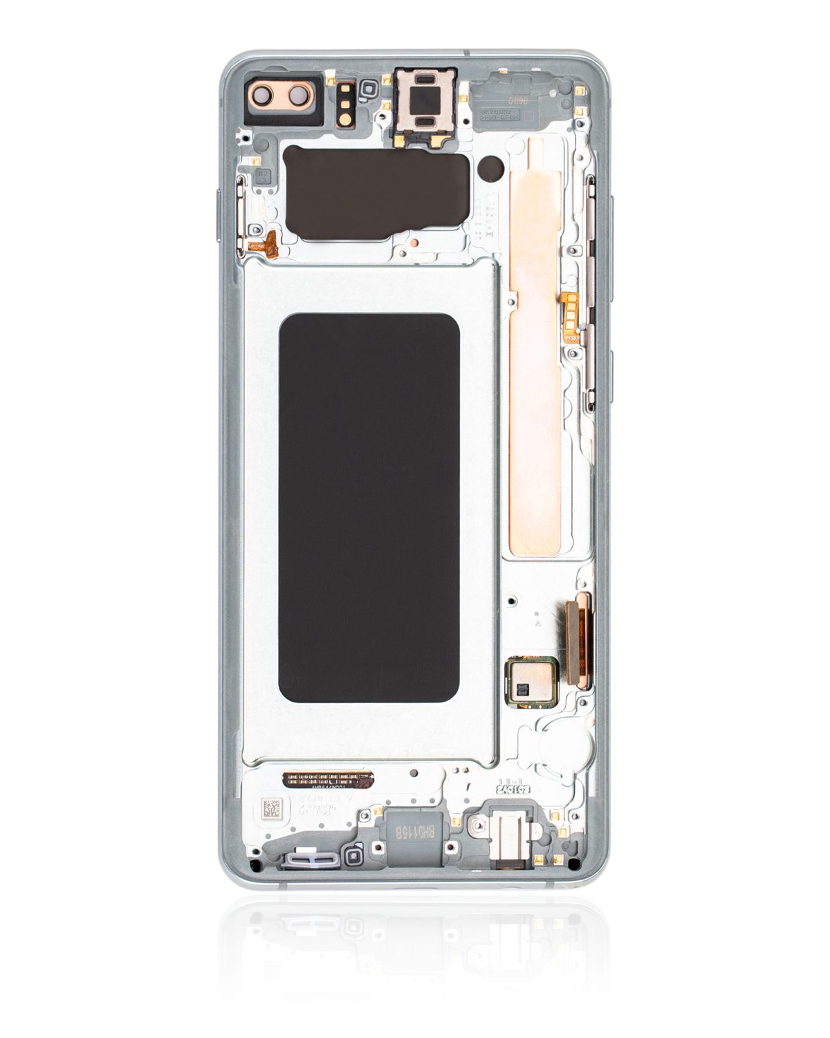 Samsung Galaxy S10 Plus İle Uyumlu İçin Çerçeveli ekran (Service Pack) (Prizma Yeşili)  Orijinal Ekranı Uyumlu - Görsel 2
