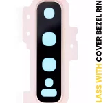 Samsung Galaxy S10 Plus İle Uyumlu İçin Kapak (Altın)  Çerçeve Halkası Arka Kamera Lensi