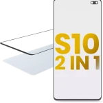 Samsung Galaxy S10 Plus İle Uyumlu OCA Önceden Kurulu 2'si 1 Arada Ön Cam