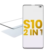 Samsung Galaxy S10 Plus İle Uyumlu OCA Önceden Kurulu 2'si 1 Arada Ön Cam
