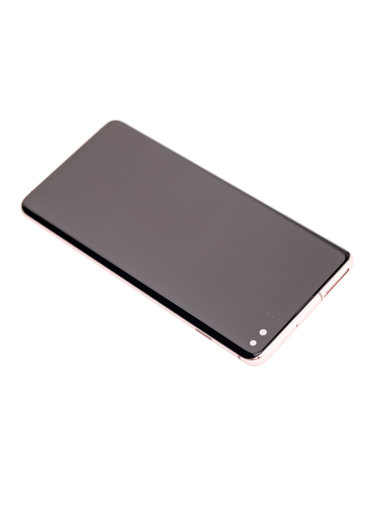 Samsung Galaxy S10 Plus İle Uyumlu (Service Pack) (Flamingo Pembesi) Çerçeveli ekran Orijinal Ekranı - Görsel 2
