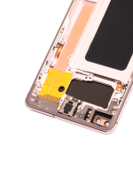 Samsung Galaxy S10 Plus İle Uyumlu (Service Pack) (Flamingo Pembesi) Çerçeveli ekran Orijinal Ekranı - Görsel 6