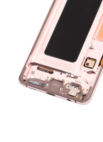Samsung Galaxy S10 Plus İle Uyumlu (Service Pack) (Flamingo Pembesi) Çerçeveli ekran Orijinal Ekranı - Görsel 7
