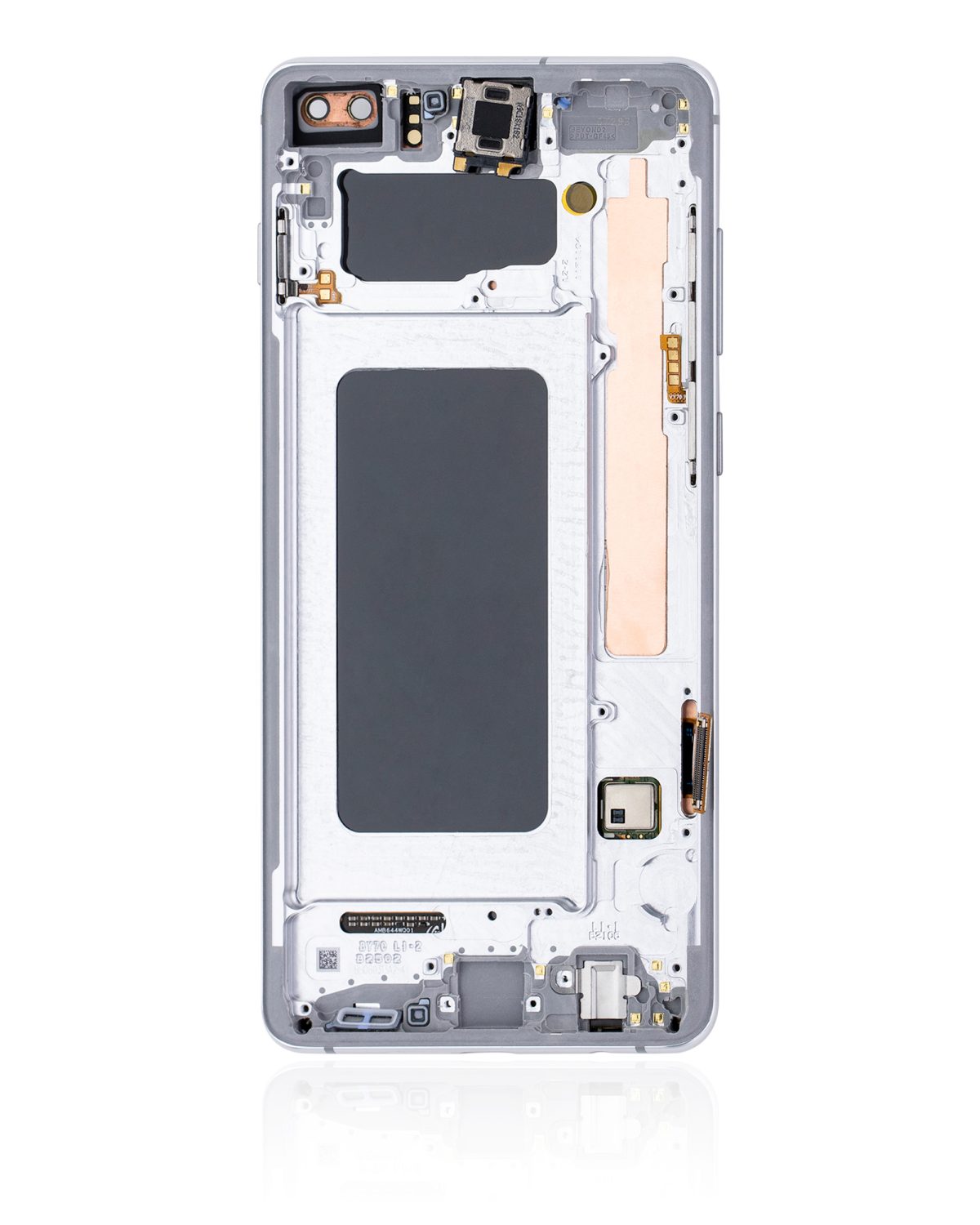 Samsung Galaxy S10 Plus İle Uyumlu (Service Pack) (Prizma Beyazı) Çerçeveli ekran Orijinal Ekranı - Görsel 2