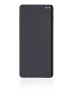 Samsung Galaxy S10 Plus İle Uyumlu (Service Pack) (Prizma Beyazı) Çerçeveli ekran Orijinal Ekranı - Görsel 3