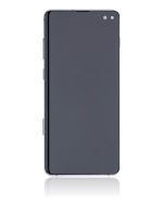 Samsung Galaxy S10 Plus İle Uyumlu (Service Pack) (Prizma Seramik Siyah) Çerçeveli ekran Orijinal Ekranı - Görsel 3