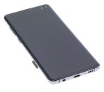 Samsung Galaxy S10 Plus İle Uyumlu (Service Pack) (Prizma Seramik Siyah) Çerçeveli ekran Orijinal Ekranı - Görsel 4