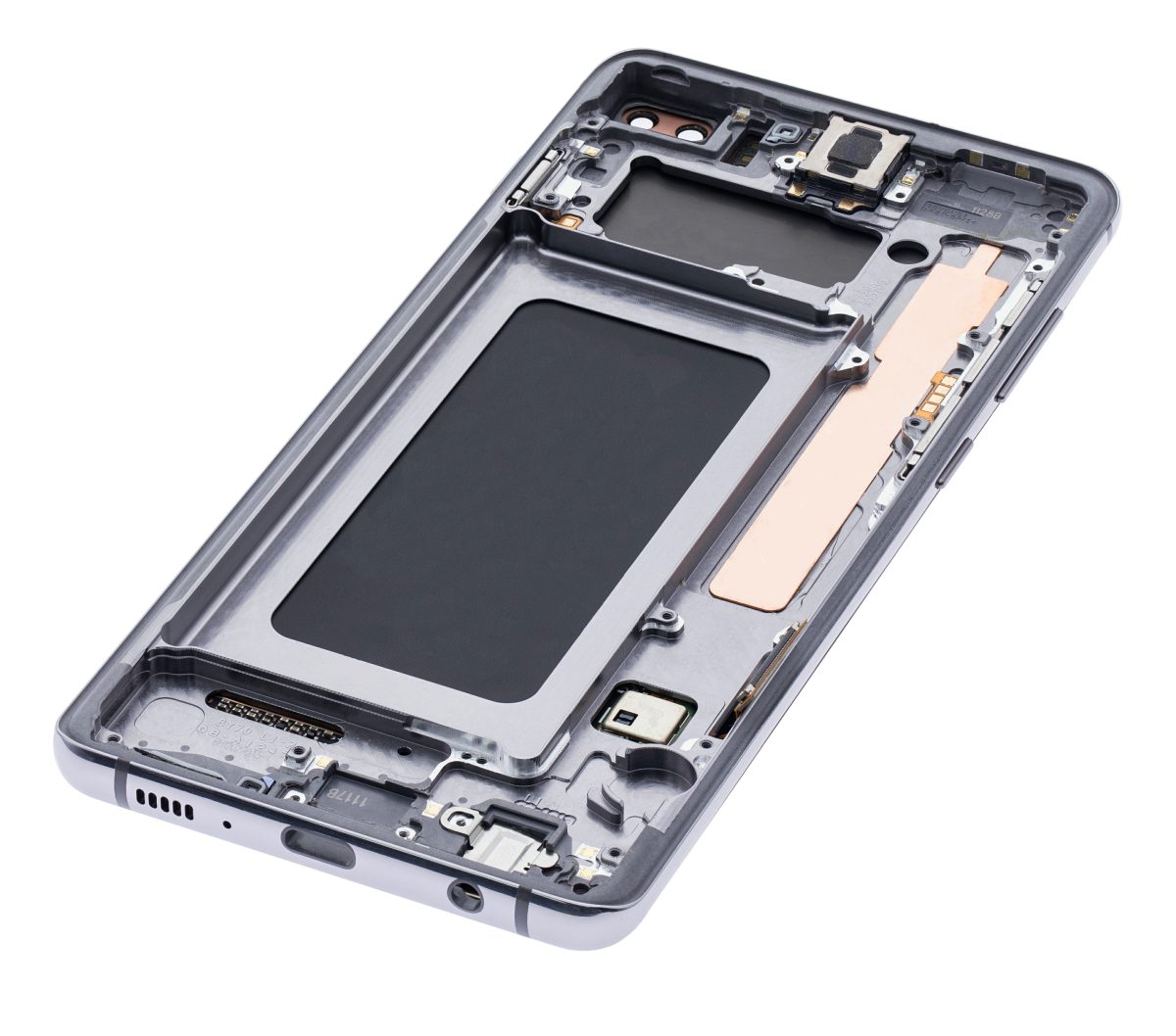 Samsung Galaxy S10 Plus İle Uyumlu (Service Pack) (Prizma Seramik Siyah) Çerçeveli ekran Orijinal Ekranı - Görsel 9