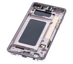 Samsung Galaxy S10 Plus İle Uyumlu (Service Pack) (Seramik Beyaz) Çerçeveli ekran Orijinal Ekranı - Görsel 6