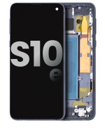 Samsung Galaxy S10 e İle Uyumlu Çerçeveli ekran Orijinal Ekranı (Prizma Siyahı)