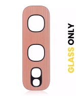 Samsung Galaxy S10E İle Uyumlu Arka Kamera Lensi (Sadece Cam) Yapışkanlı E (Flamingo Pembesi) (10'lu Paket)