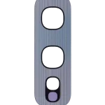 Samsung Galaxy S10E İle Uyumlu Arka Kamera Lensi (Sadece Cam) Yapışkanlı E (Gümüş)