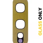 Samsung Galaxy S10E İle Uyumlu Arka Kamera Lensi (Sadece Cam) Yapışkanlı E (Kanarya Sarısı)