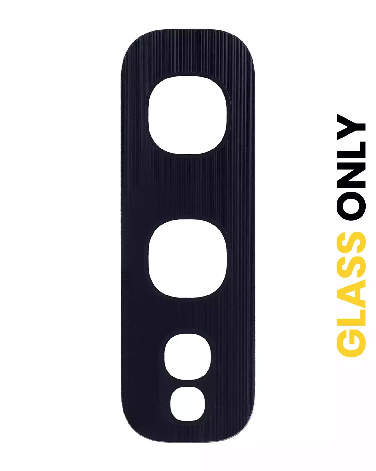 Samsung Galaxy S10E İle Uyumlu Arka Kamera Lensi (Sadece Cam) Yapışkanlı E (Prizma Siyah)