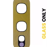 Samsung Galaxy S10E İle Uyumlu Arka Kamera Lensi (Sadece Cam) Yapışkanlı E (Sarı)