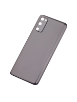 Samsung Galaxy S20 5G İle Uyumlu Arka Kapak Camı Kamera Lensiyle  (Aftermarket Plus) (Cosmic Black) - Görsel 2
